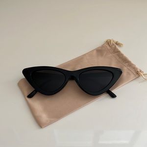 Black cat eye sunglasses